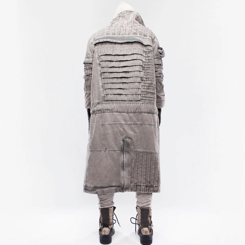 Not Called Old Lamb Wool Long Coat Jacket Men